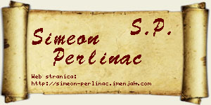 Simeon Perlinac vizit kartica